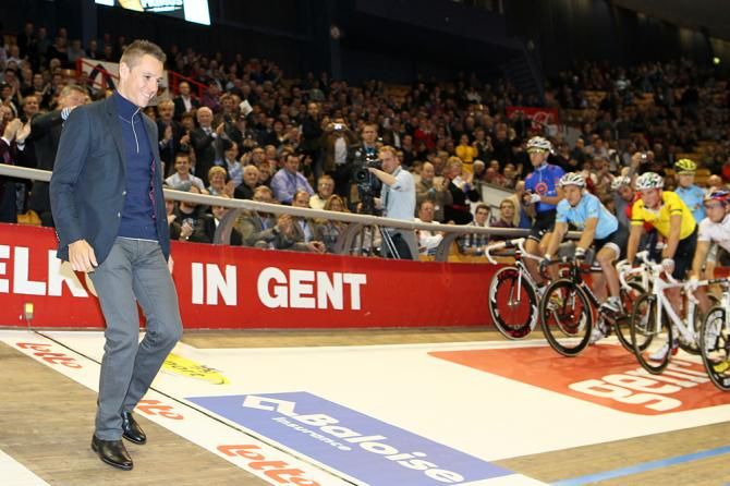 World Champion Philippe Gilbert was the honorary starter in Gent