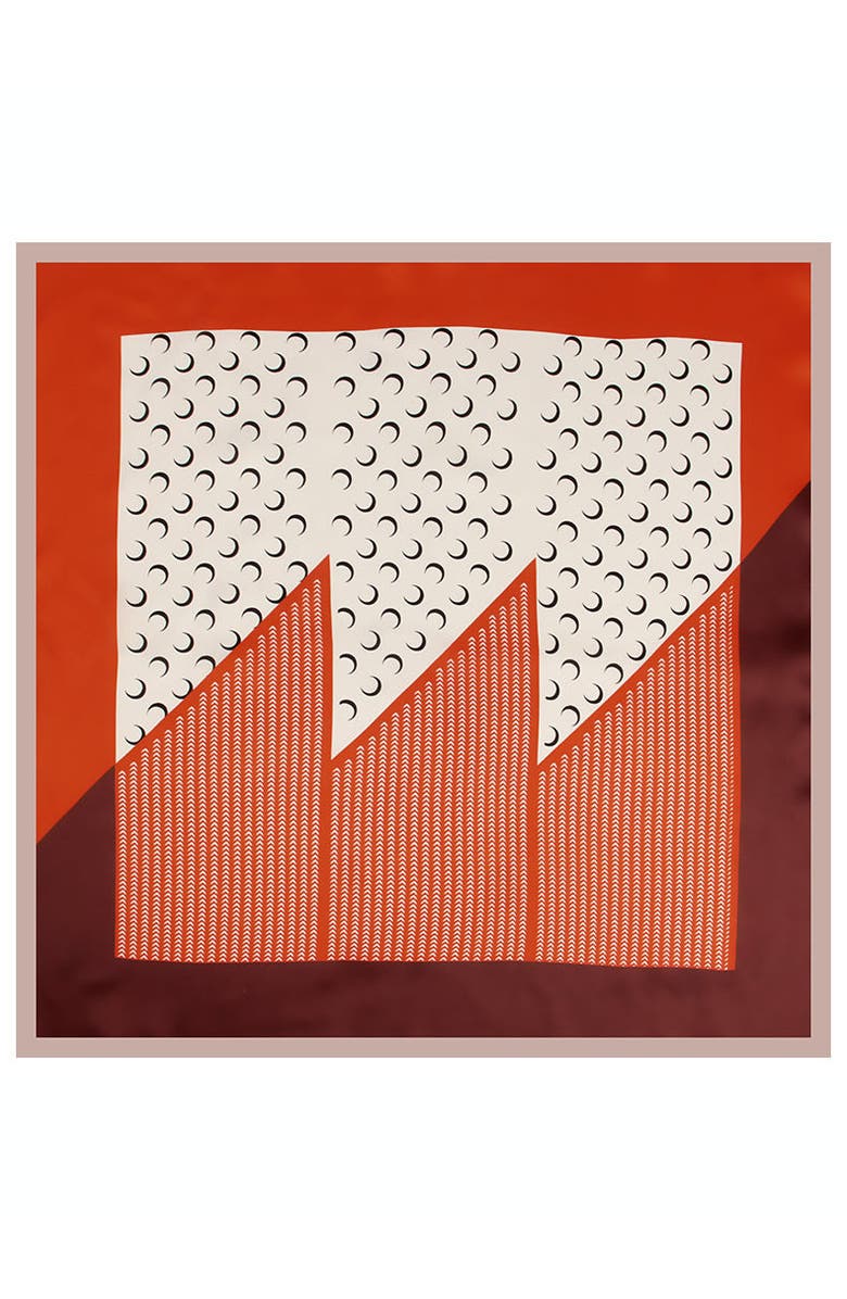 Pure Silk Printed Designer Square Scarf