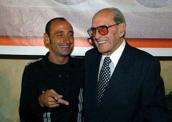 Paolo Bettini and Martini during awards