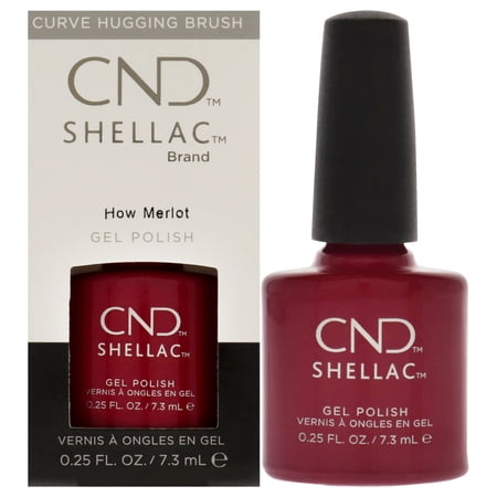 Cnd Shellac Gel Nail Polish How Merlot (red/burgundy) 0.25 Ounce