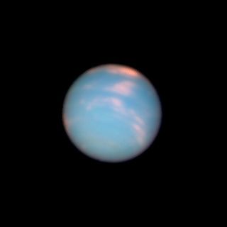 On June 25, 2011, Neptune arrived at the same location in space where it was discovered 165 years earlier. To commemorate the event, NASA's Hubble Space Telescope took "anniversary pictures" of the blue-green giant planet.