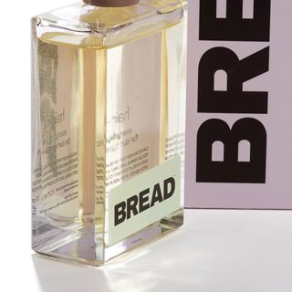 bread hair care in glass bottle with light green label