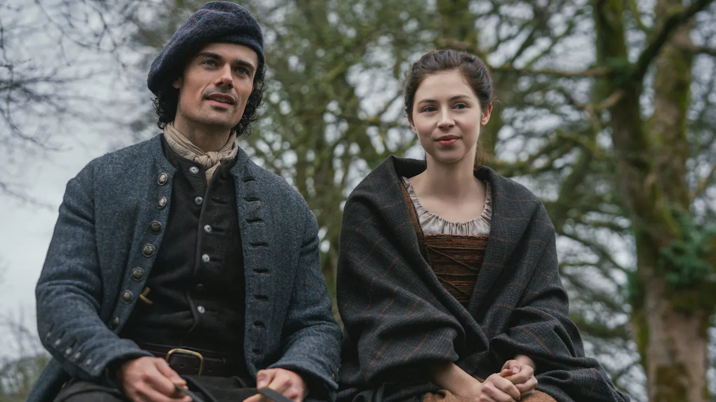 Brian and Julia travel together on Outlander: Blood of my Blood.