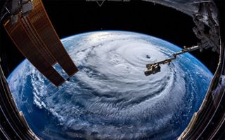 From the International Space Station, Alexander Gerst warns the East Coast to get ready for Hurricane Florence in this photo posted to Twitter on Sept. 12, 2018: "This is a no-kidding nightmare coming for you."