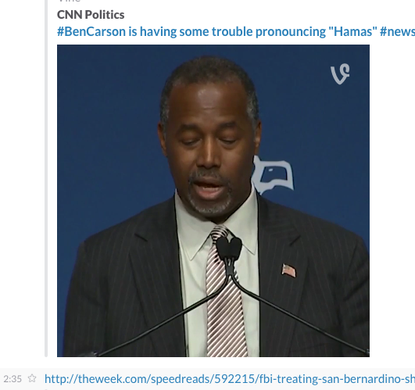 Ben Carson speaking at the Republican Jewish Coalition's 2016 forum.