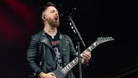 Matt Tuck of Bullet For My Valentine onstage in 2025