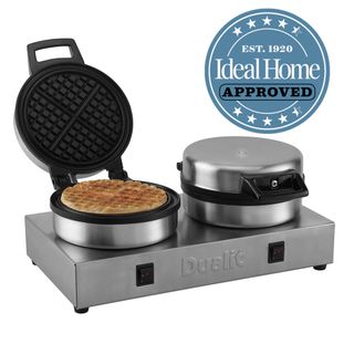Dualit Waffle Iron with Ideal Home approved logo