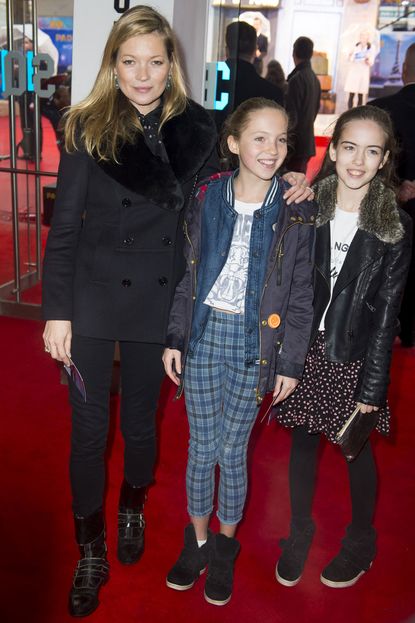 Kate Moss and Lilah Grace at Paddington premiere