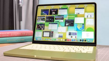 MacBook Neo open on a desk