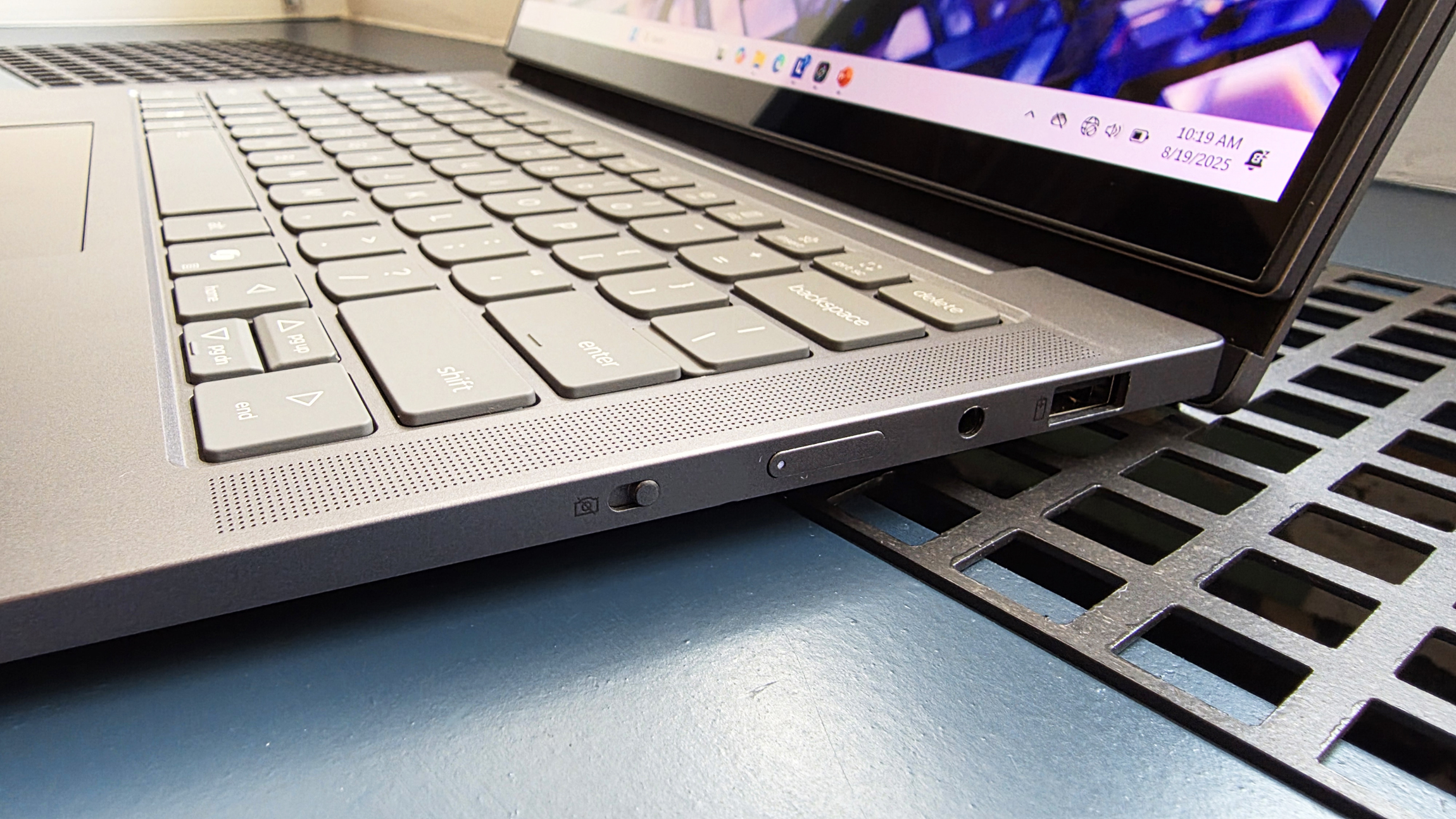 Photos and images of Lenovo's new concept laptop called the ThinkBook VertiFlex, which features a display that rotates from horizontal to vertical, were announced at IFA 2025 in Berlin, Germany.