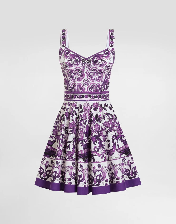 Dolce & Gabbana purple and white dress