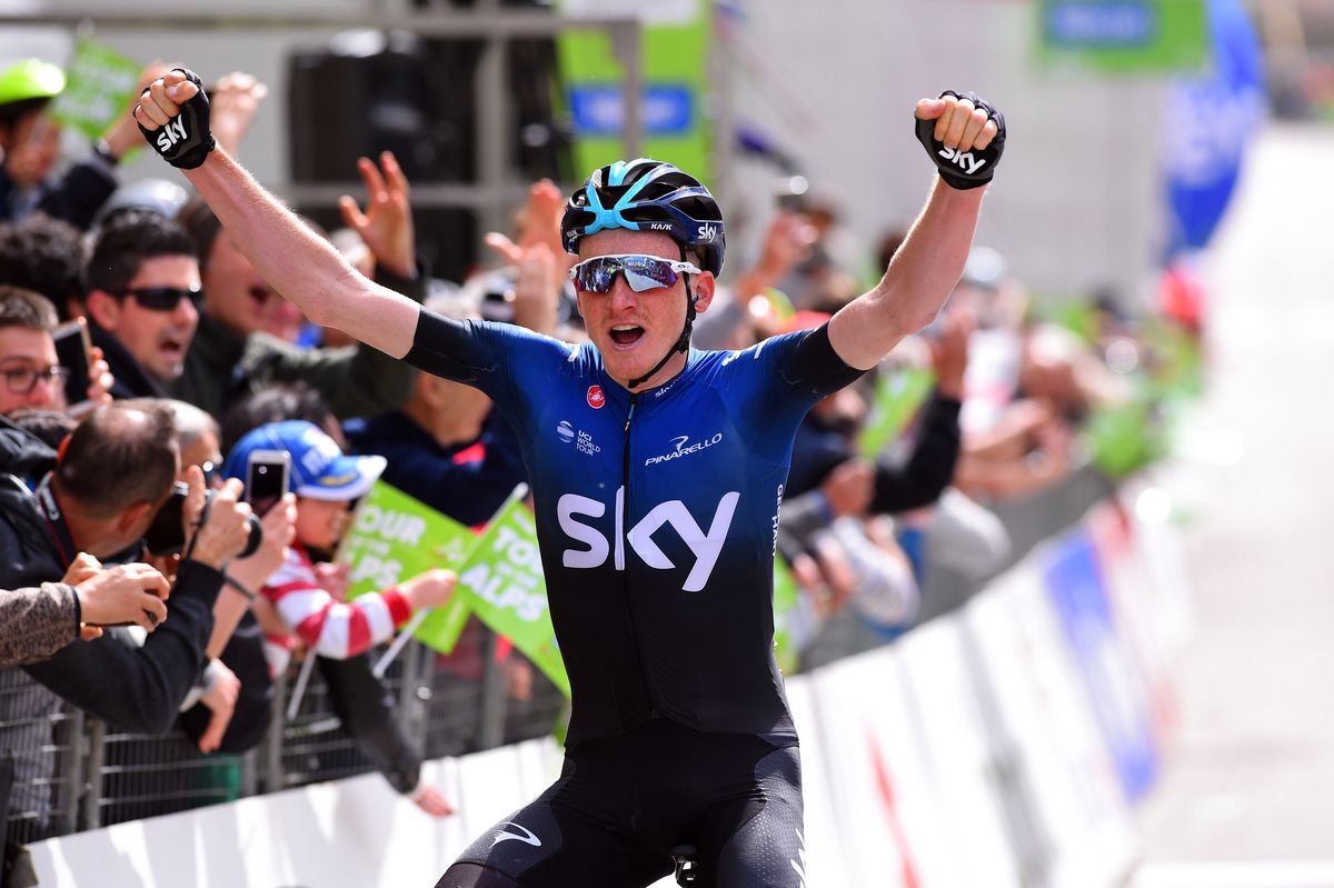 Tao Geoghegan Hart wins stage 4 of the Tour of the Alps