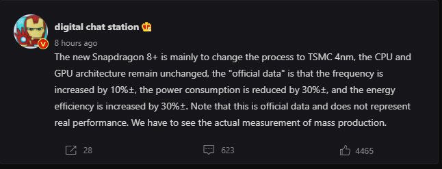 Qualcom Snapdragon 8 Gen1 Plus