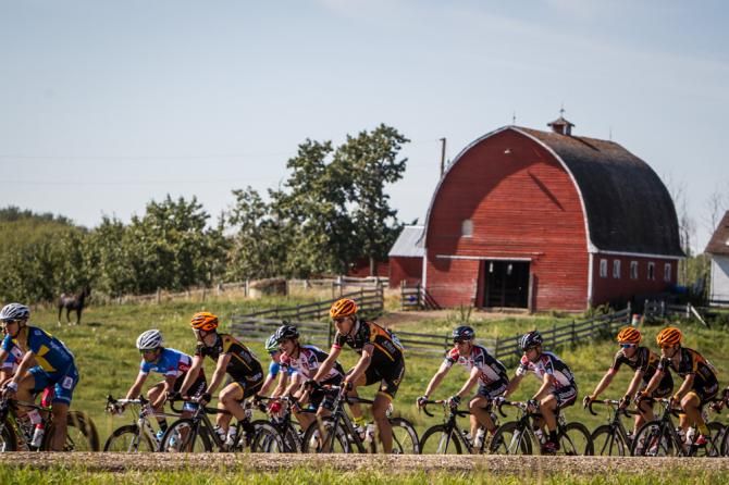Riders back in the peloton had time to enjoy today's scenery.