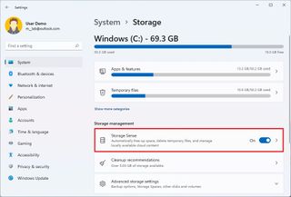 Windows 11 enable Storage Sense