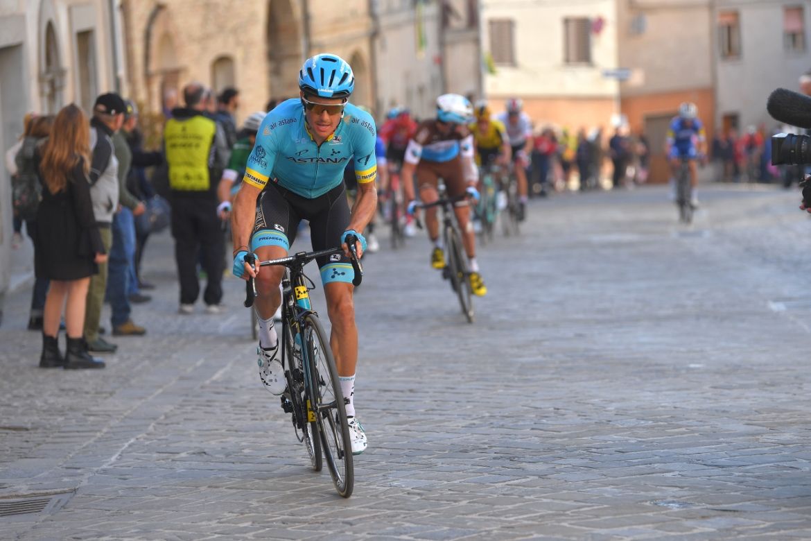 Jakob Fuglsang launches his stage-winning attack