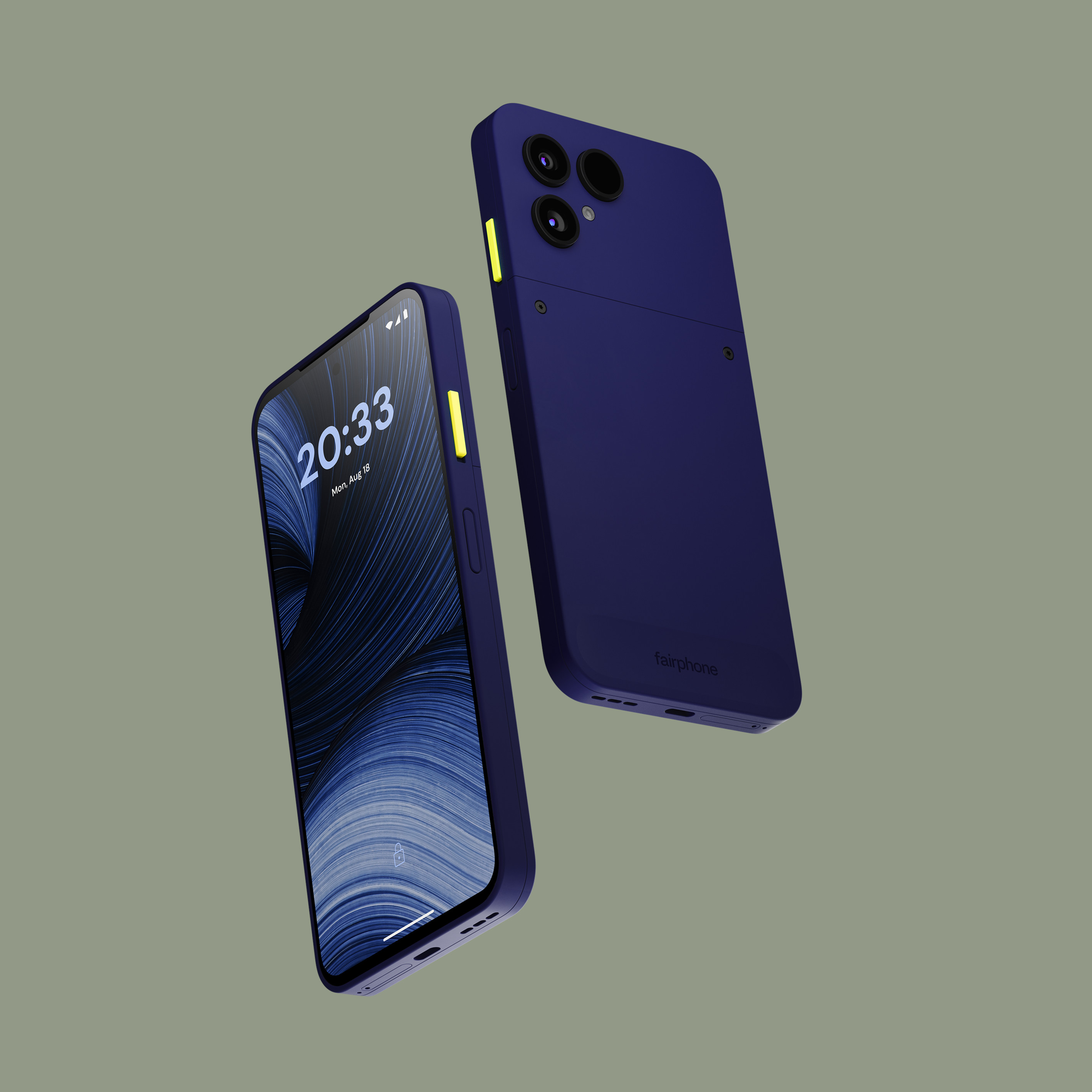 Fairphone (Gen. 6+) in the new Cobalt Blue finish