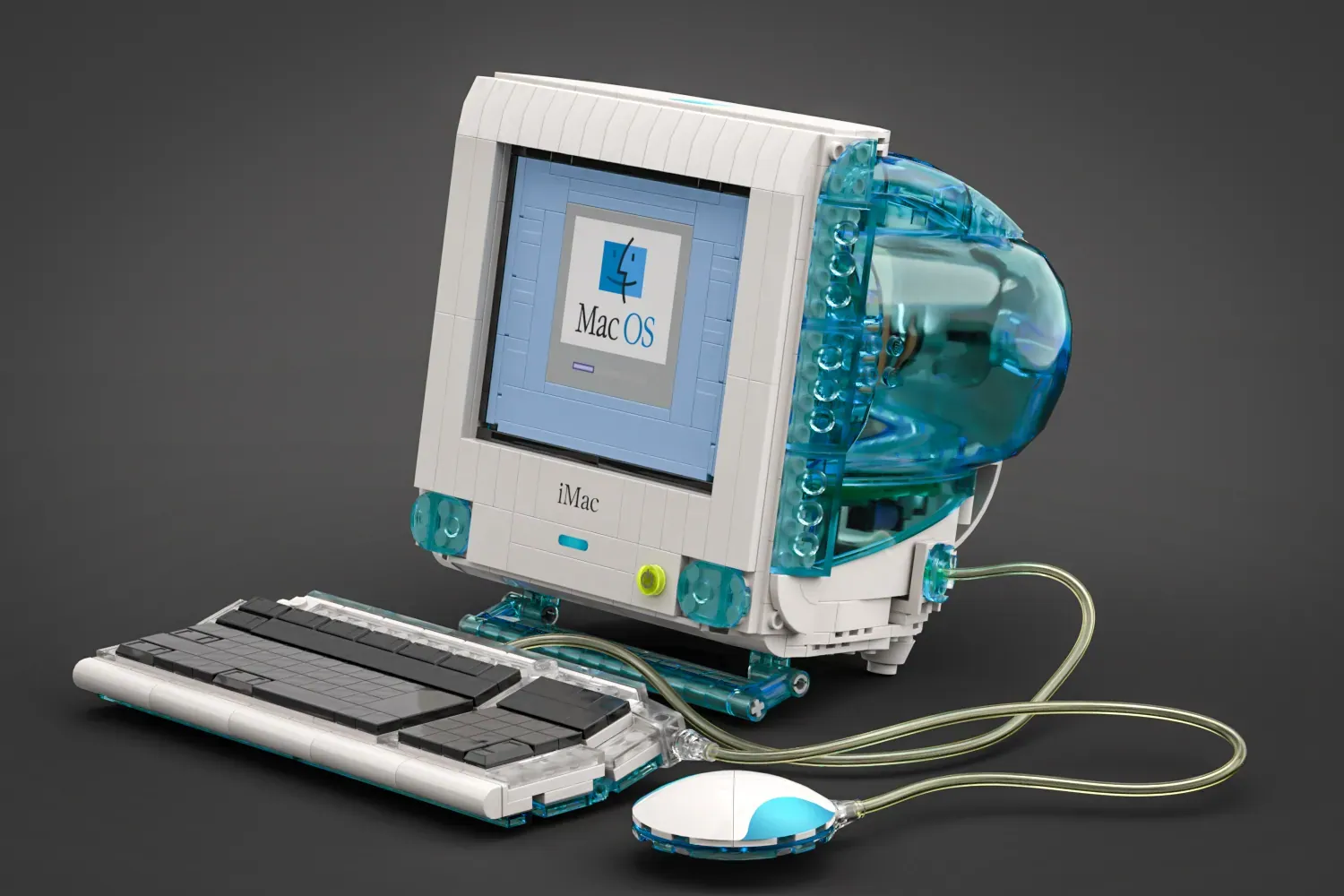Lego iMac G3 digital render