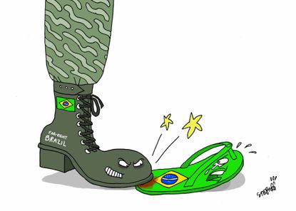Political cartoon World Brazil Jair&nbsp;Bolsonaro