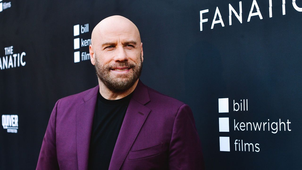 John Travolta attends the premiere of Quiver Distribution&#039;s &quot;The Fanatic&quot; at the Egyptian Theatre on August 22, 2019 in Hollywood, California.