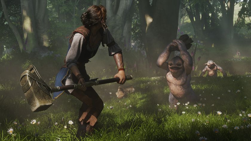A character battles a goblin in Fable 4
