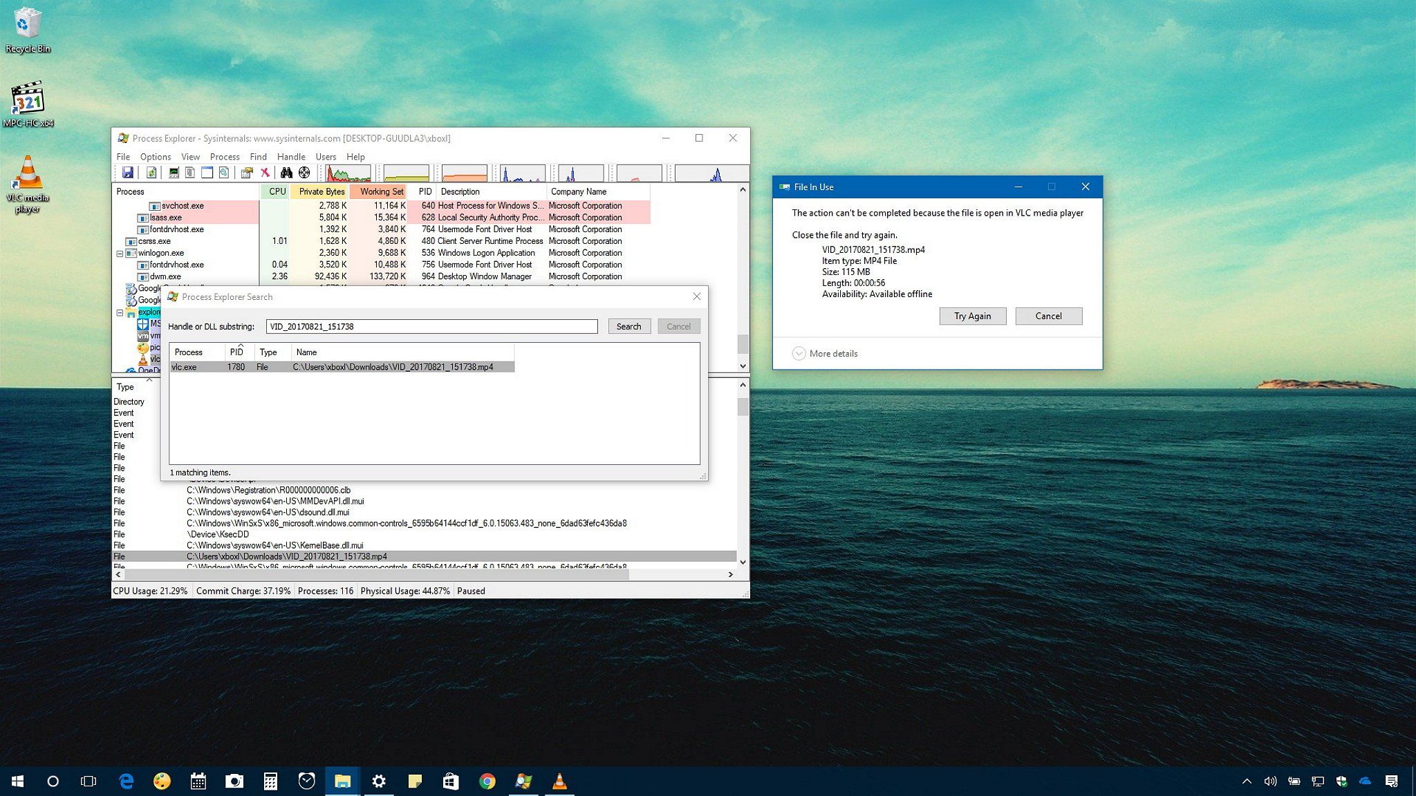 How to delete locked files on Windows 10