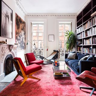 living room of mary-kate olsen's stylish new york townhouse