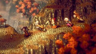 Octopath Traveler 2: autumn forest