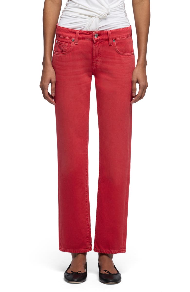 Low Rise Ankle Cigarette Jeans