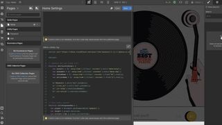 The integrated development environment in Webflow