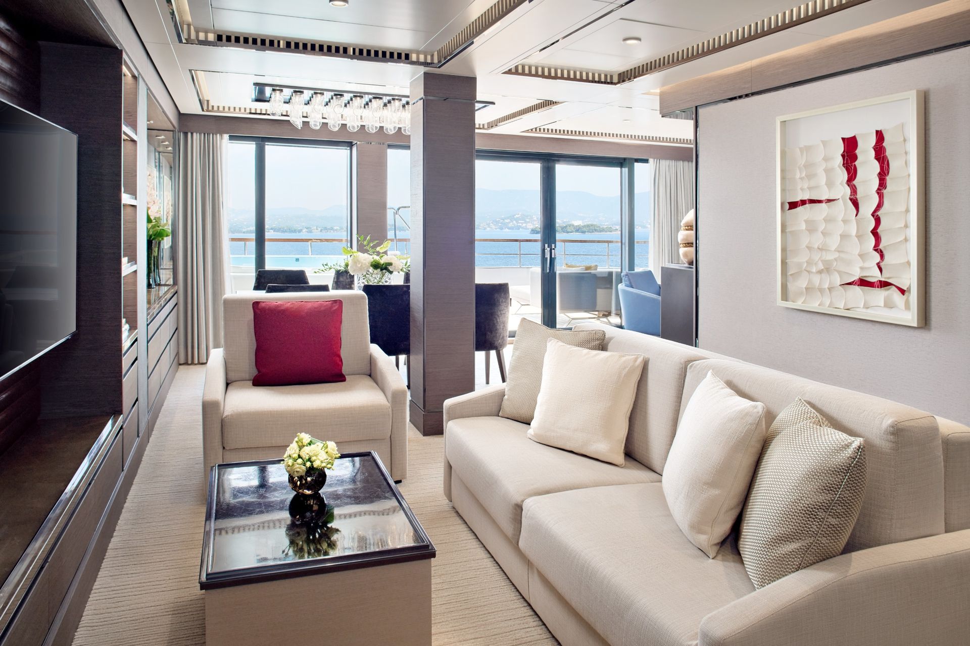 Small, modern cruise ship