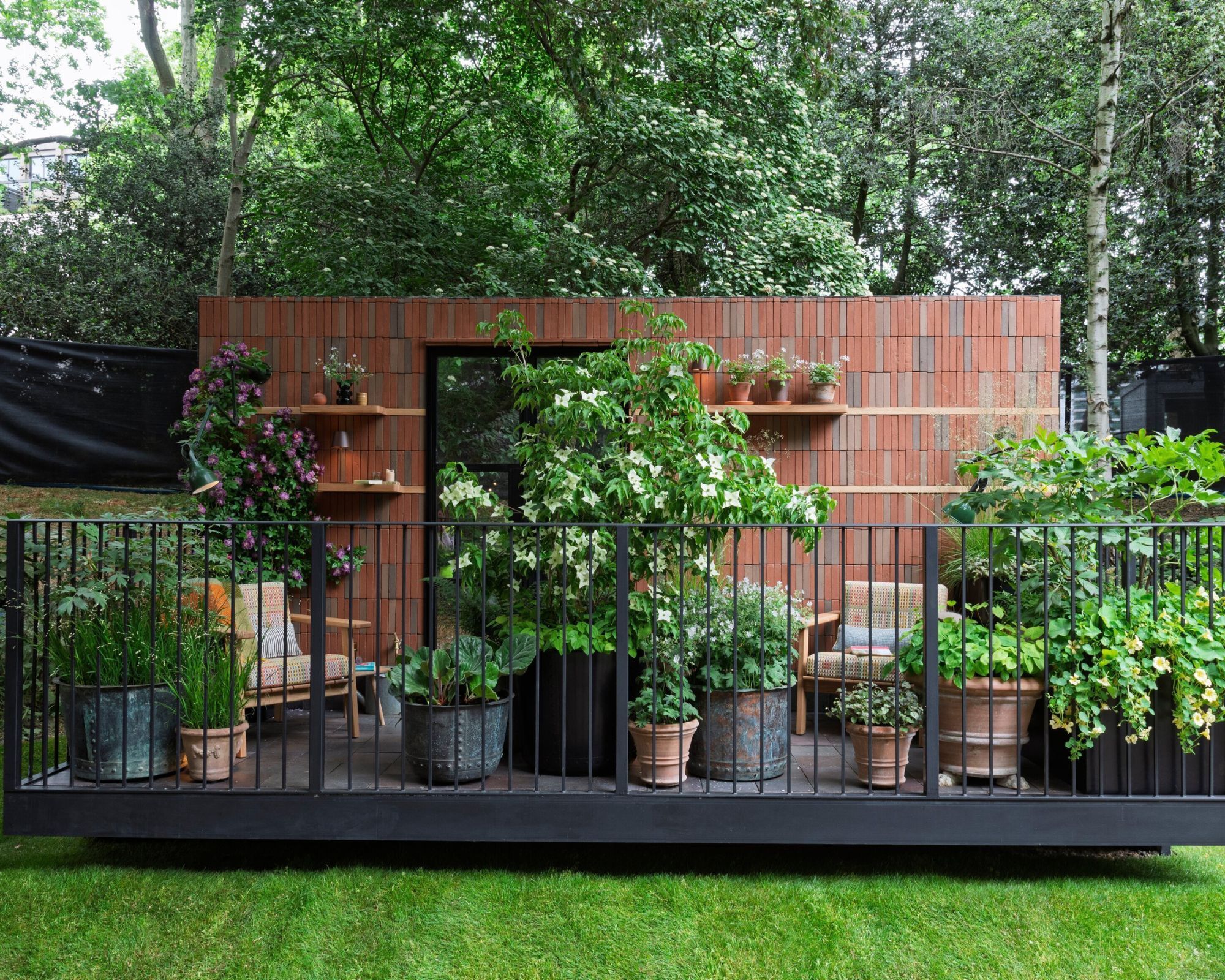 A space to read balcony garden