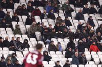 West Ham United supporters at their Premier League match with Nottingham Forest on January 6, 2026