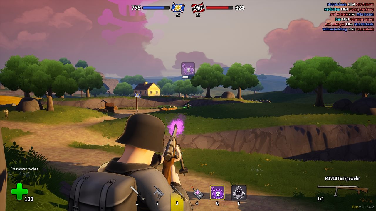 Screenshot from an in-development build of Heroes of Valor
