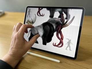 An Apple iPad Air (M2, 2024) on a desk