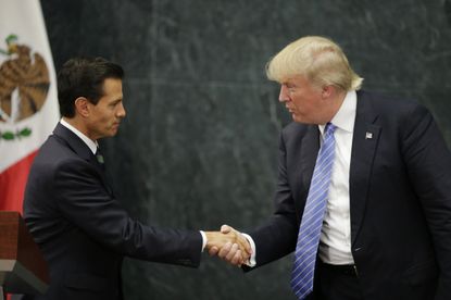 Donald Trump meets with Mexico's President Enrique Pena Nieto