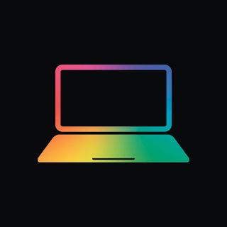 Rainbow laptop