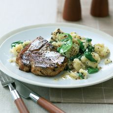 Pork chops with celeriac mash-pork recipes-recipe ideas-woman and home