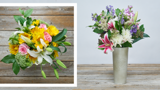 Flower, Floristry, Bouquet, Flower Arranging, Cut flowers, Plant, Floral design, Purple, Flowering plant, Flowerpot,