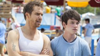 Sam Rockwell and Liam James in The Way Way Back