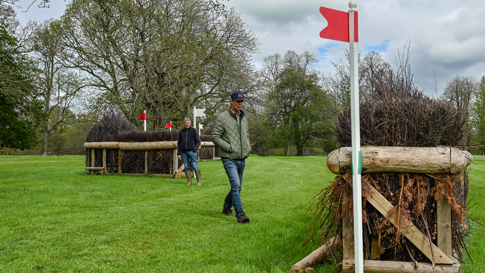 Badminton Horse Trials cross-country course 2026 fence 14ab and 15