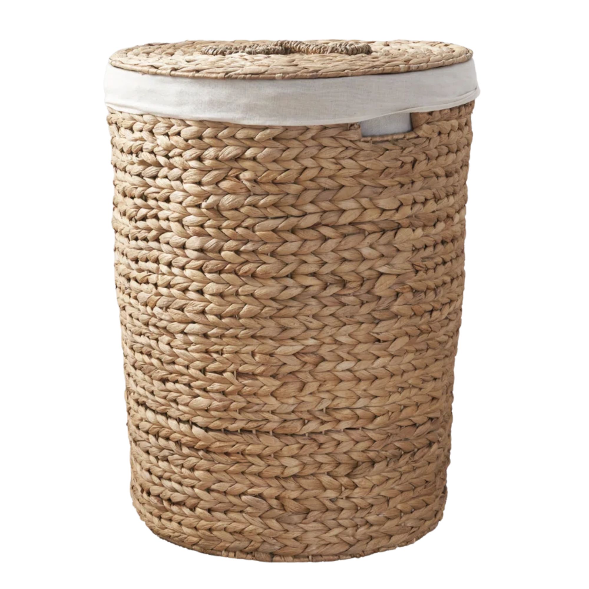 Wicker laundry basket