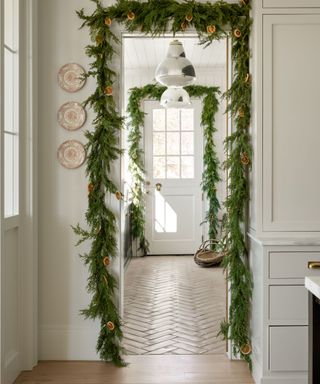 Garland in hallway