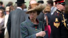 Princess Anne leaves after attending a 41 Royal gun salute to mark the 93rd birthday of Queen Elizabeth II at Hyde Park on April 22, 2019 in London, England. 