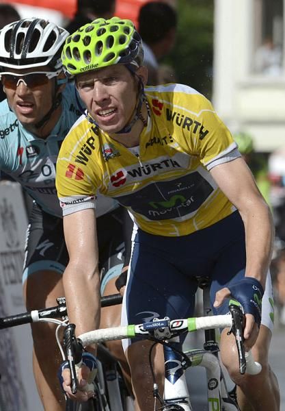 Race leader Rui Alberto Faria Da Costa (Movistar Team)