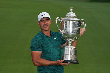 Brooks Koepka won the 2018 PGA Championship golf tournament, which will air on ESPN and CBS beginning in 2020
