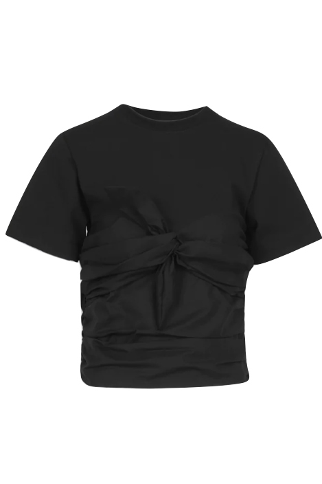 A black T-shirt from Tanya Taylor