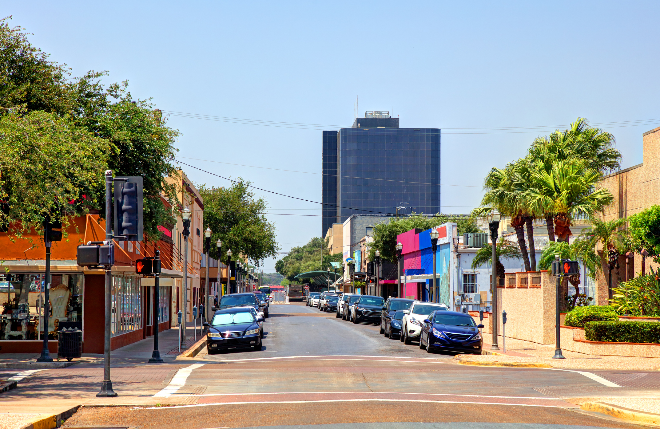 A view of downtown McAllen Texas.