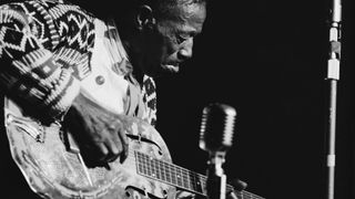 Son House (1902 - 1988) on stage, 1967.