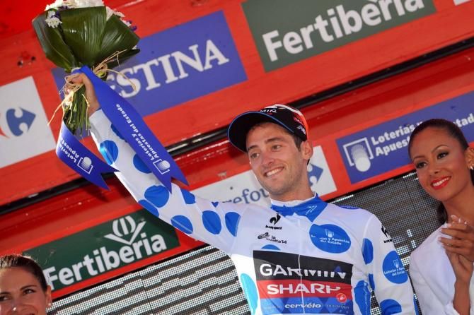 Nathan Haas (Garmin-Sharp) in the climber's jersey
